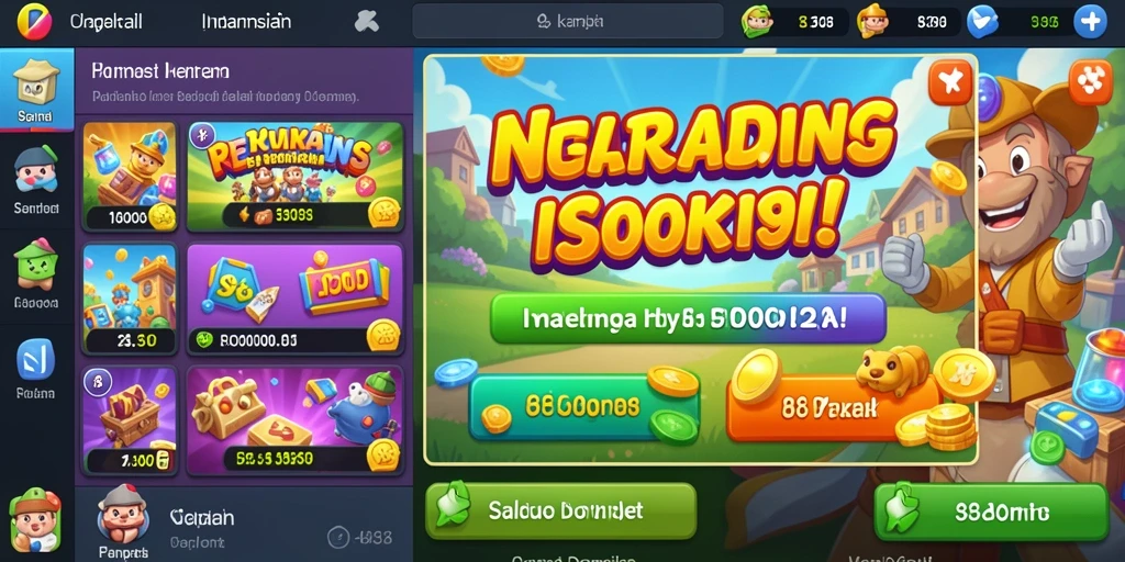 Tampilan awal yang menarik dan penuh warna.