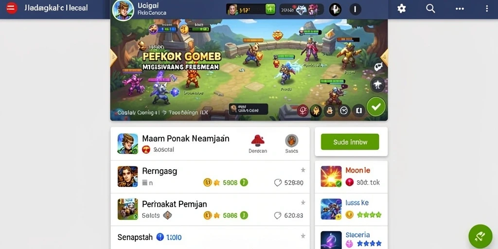 Tampilan menu utama yang menarik dan user-friendly.