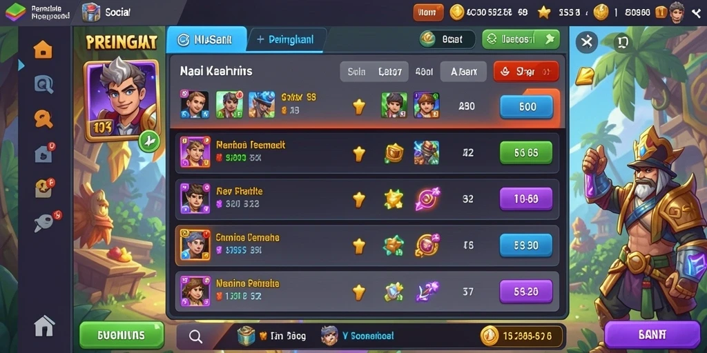 Tampilan level awal yang penuh warna dan menarik.