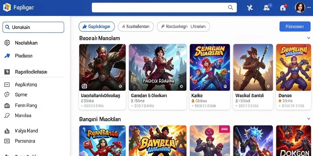 Tampilan utama aplikasi IDNSERU yang menarik.