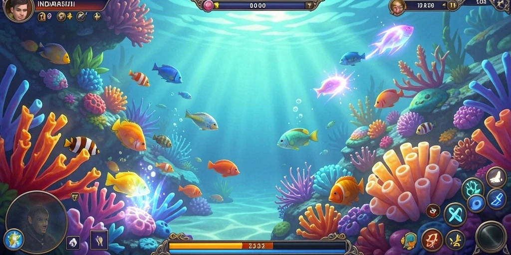 Tampilan utama game OCATOTO yang penuh warna.